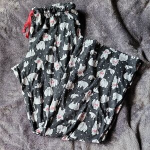 Medium Victoria's Secret Black Pajama Pants with Polar Bear Print